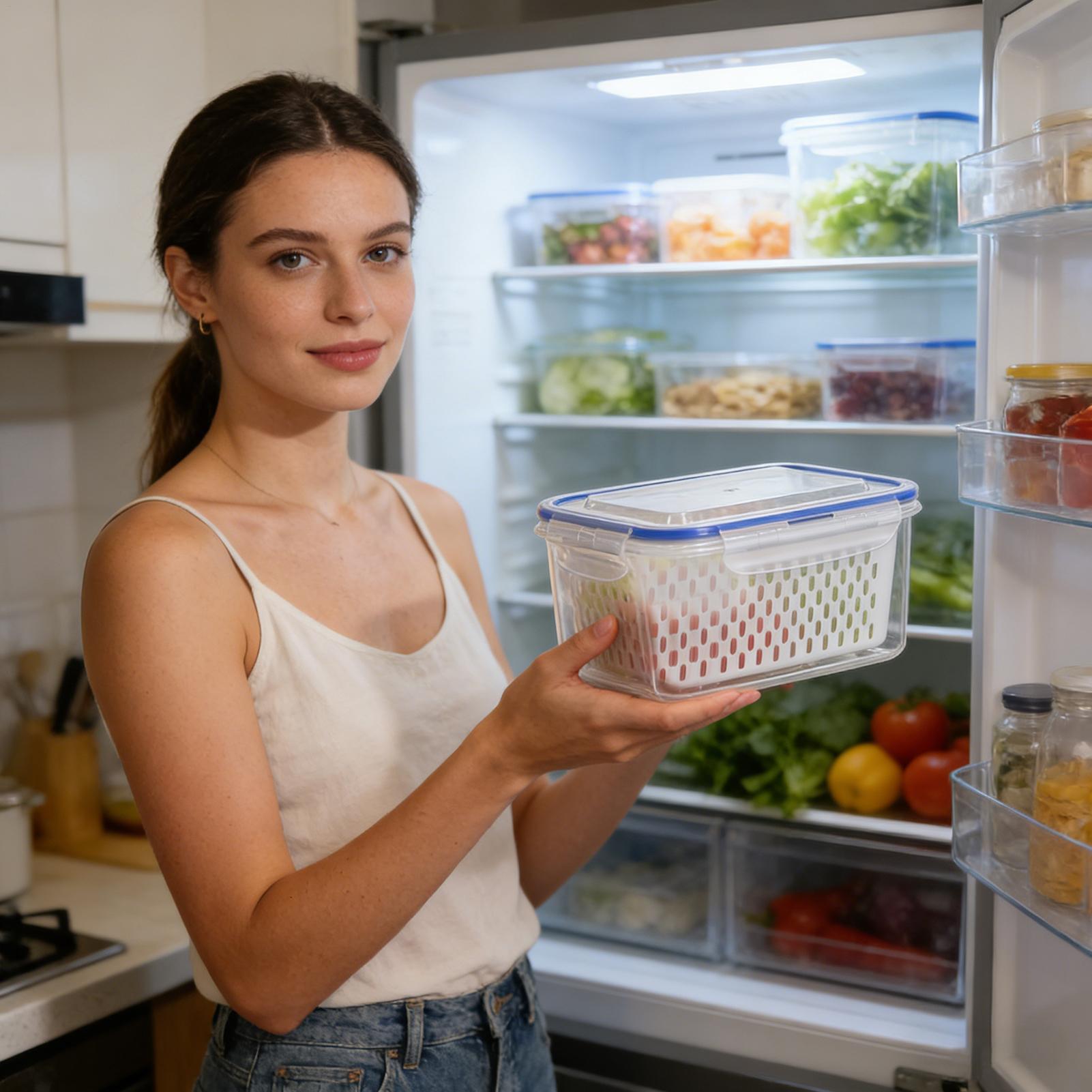 Food Storage With Colander - Контейнер для хранения продуктов 4 в