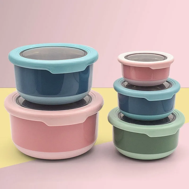 Food Storage Tupperware - Нержавеющая сталь, более четкая круглая с