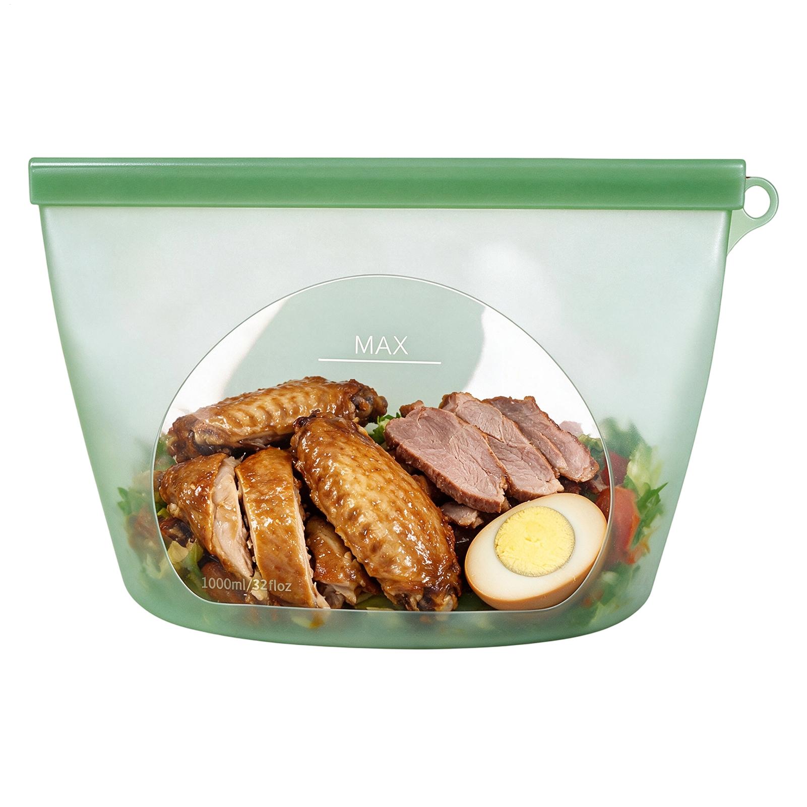 Food Storage Ziploc - Силиконовые пакеты для хранения продуктов 1000