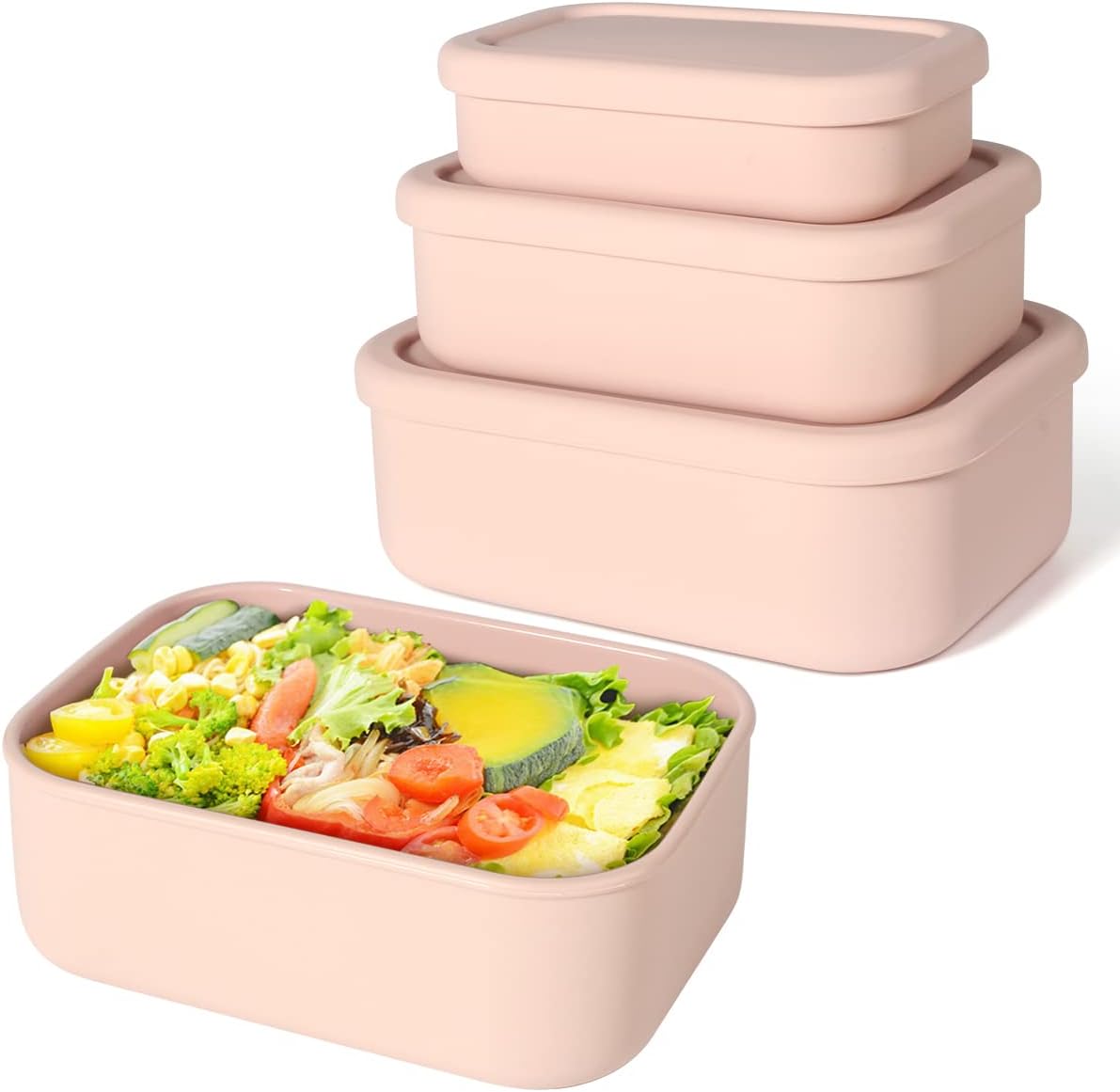 Food Storage Tupperware - Силиконовые коробки для обеда Bento Box,