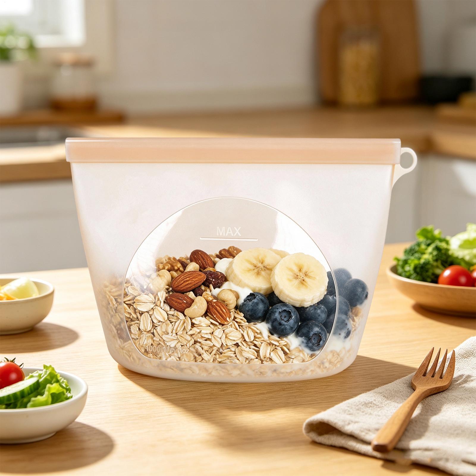 Food Storage Ziploc - Многоразовые пакеты для хранения продуктов 1000