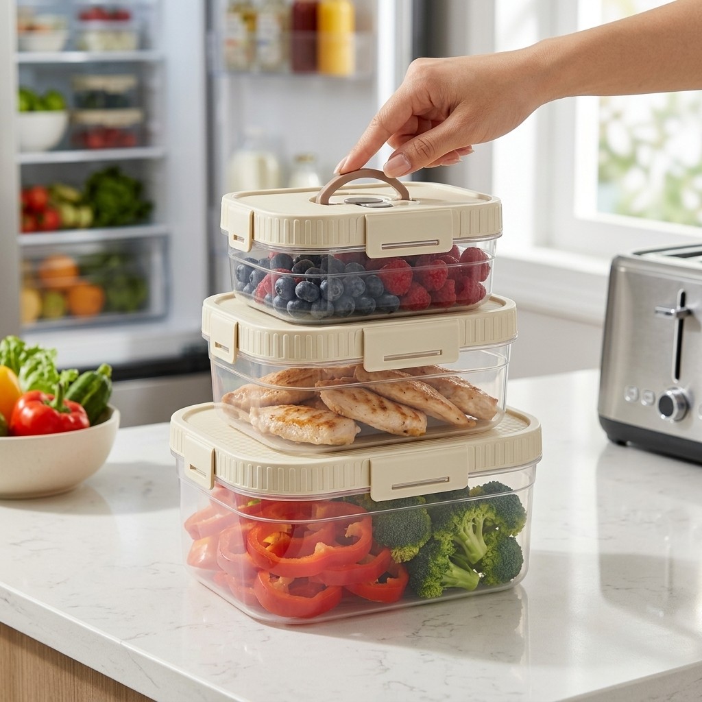 Food Storage Stackable Containers - Складной контейнер для хранения продуктов с