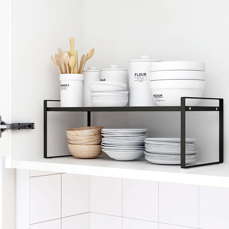 Food Storage Organiser - Стальная полка для хранения кухонной посуды,