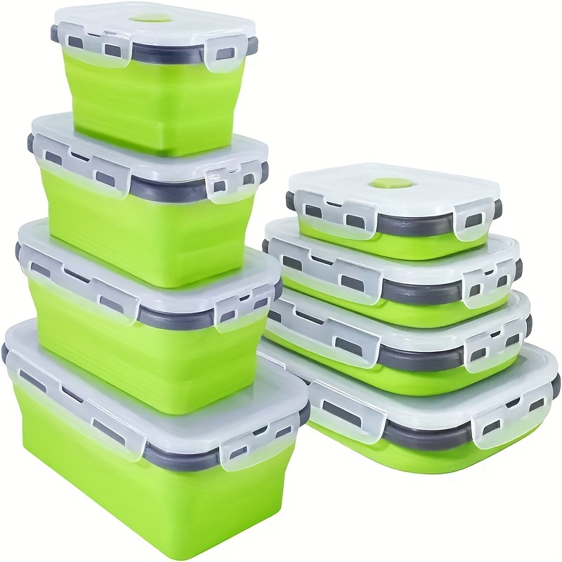 Food Storage Tupperware - 1/4 шт. складной силиконовый контейнер для