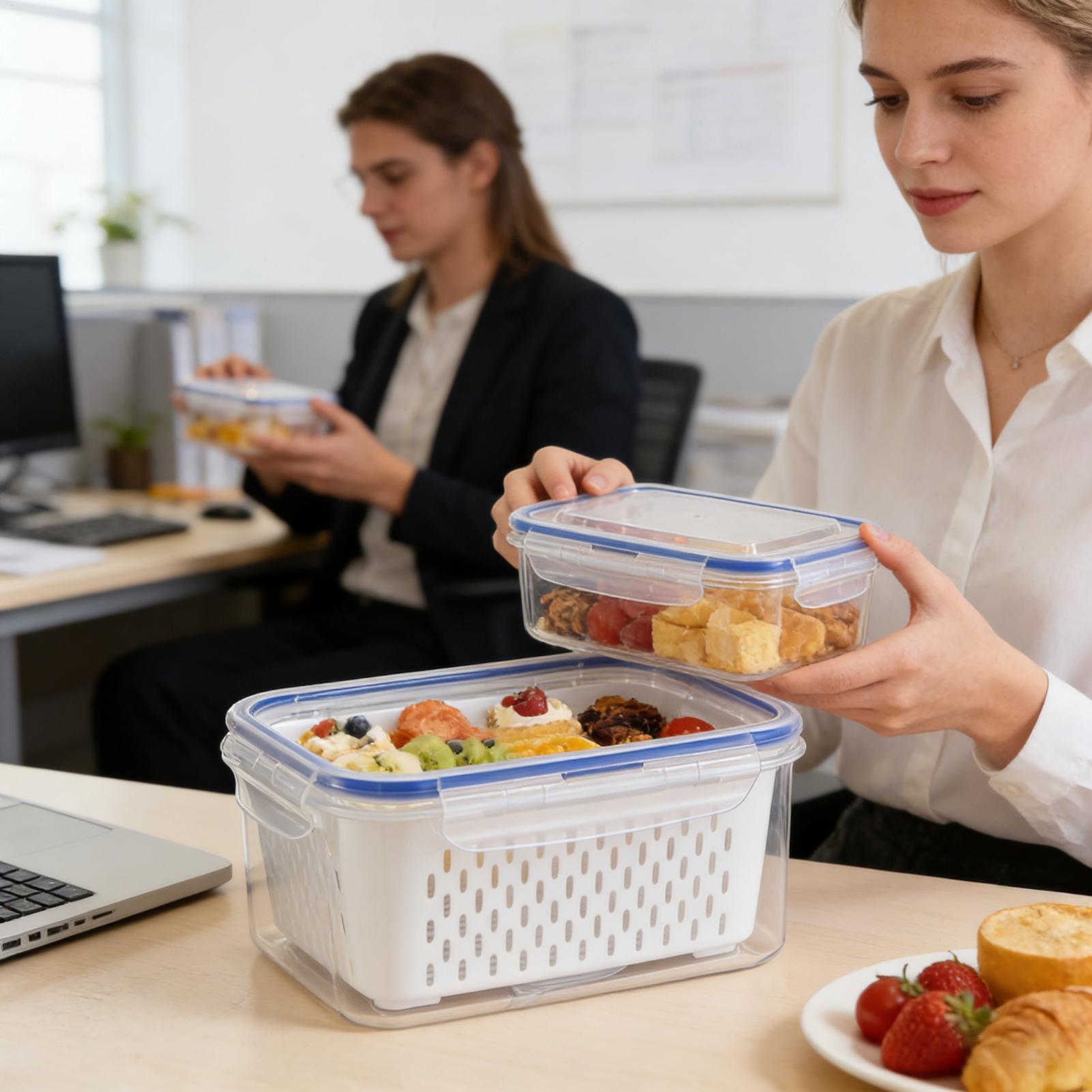 Контейнер для хранения продукт – обзор и цена Food Storage With Colander