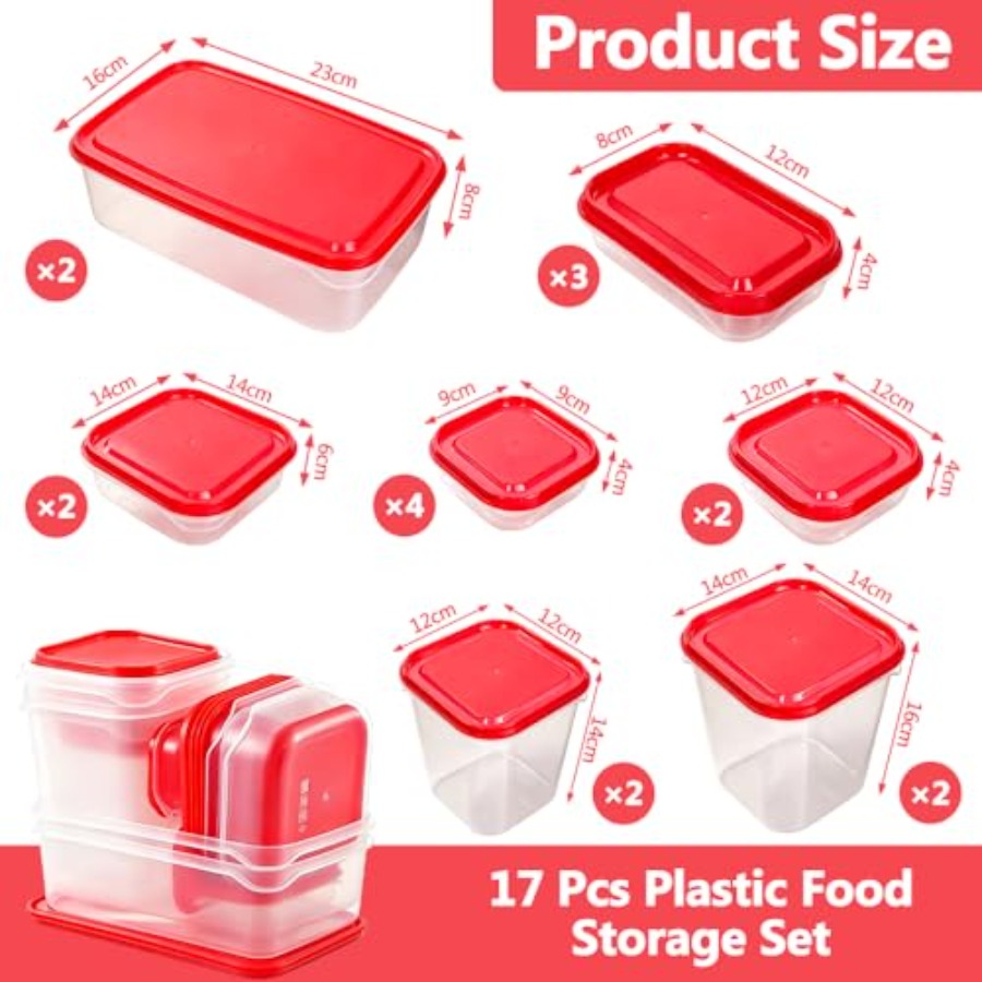 Набор пластиковых контейнеров  – обзор и цена Food Storage Plastic Containers With Lids