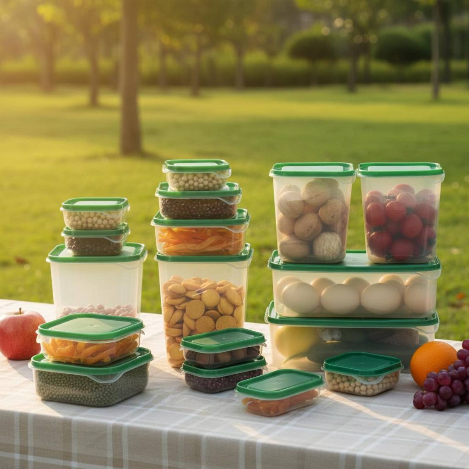 Набор из 17 герметичных пласти – обзор и цена Food Storage Plastic Containers With Lids