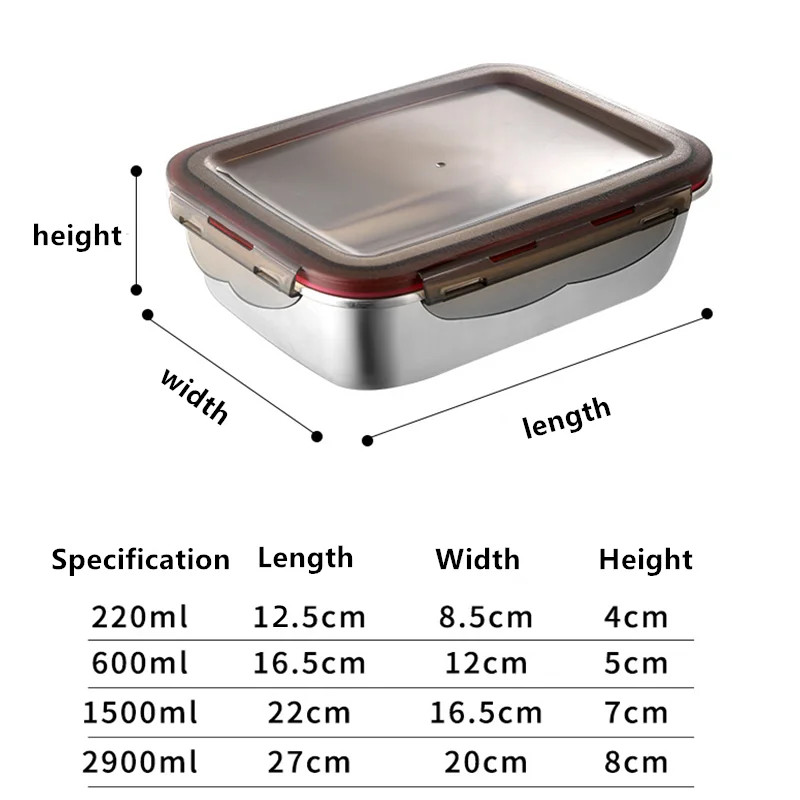 Нержавеющая сталь 304, коробка – обзор и цена Food Storage Tupperware