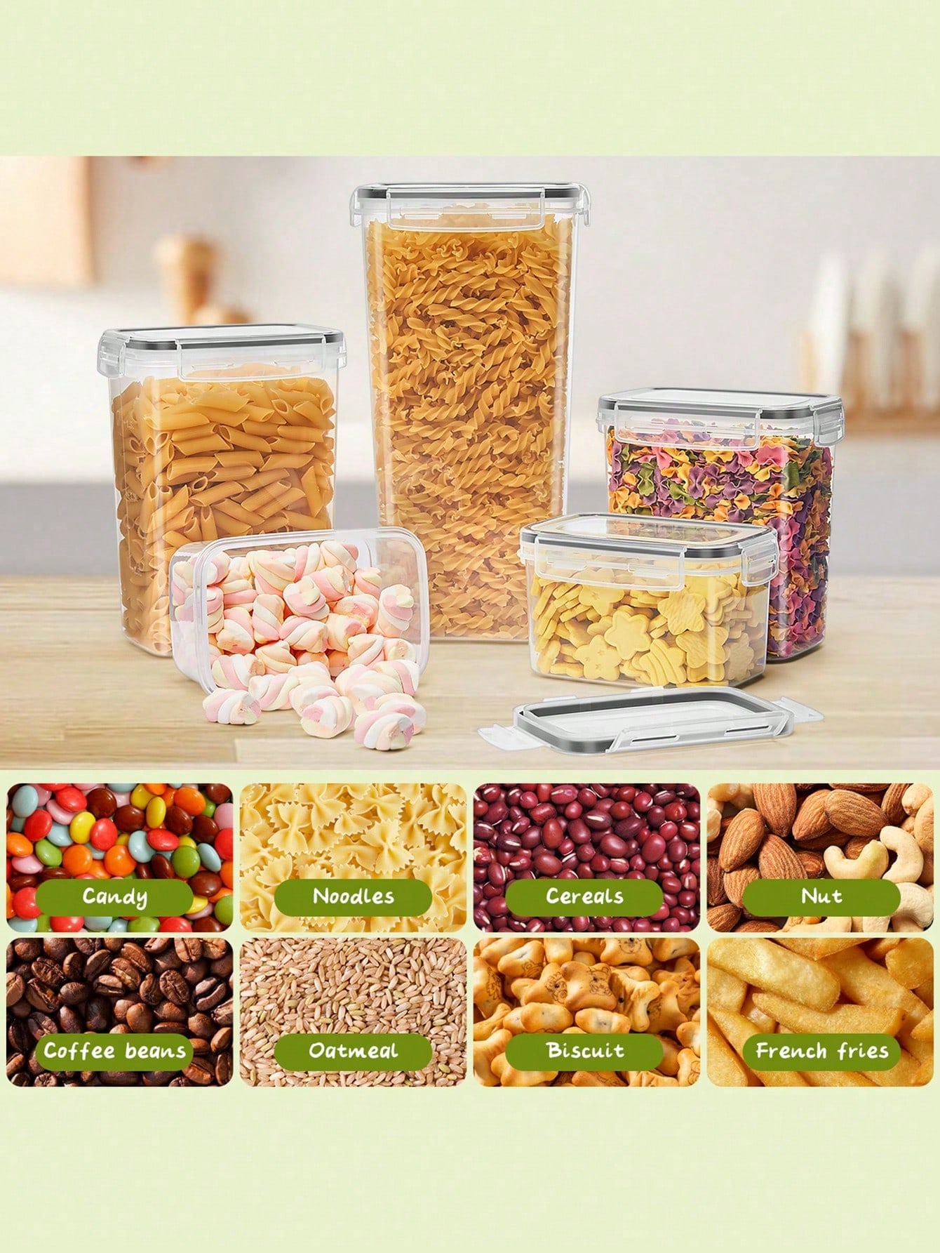 Набор из 48 герметичных контей – обзор и цена Food Storage In Pantry