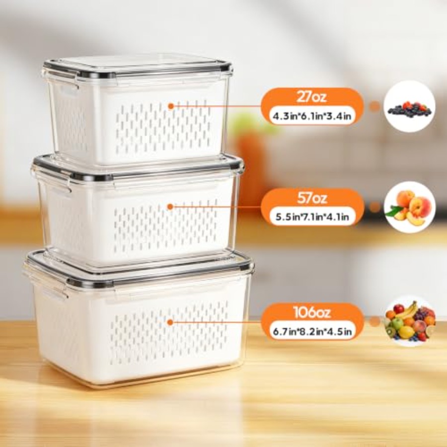 Контейнеры для хранения фрукто – обзор и цена Food Storage With Colander