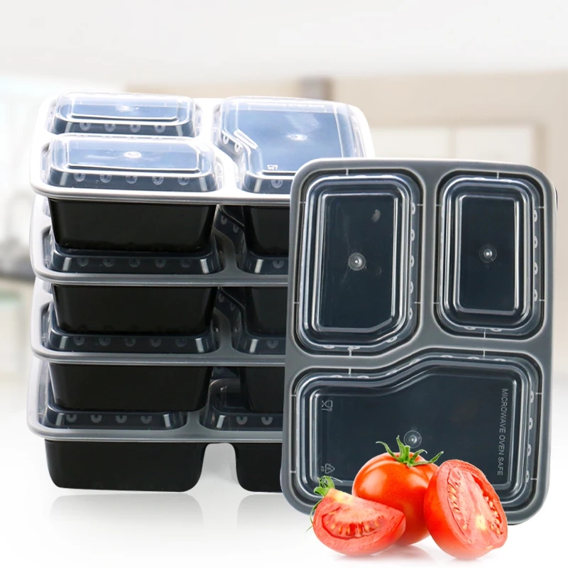 7 упаковок, 3-х отделений, кон – обзор и цена Food Storage Stackable Containers