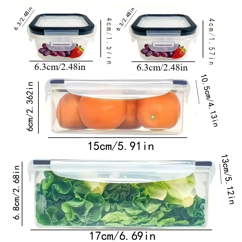 Набор из 8 предметов: 4 контей – обзор и цена Food Storage Organiser