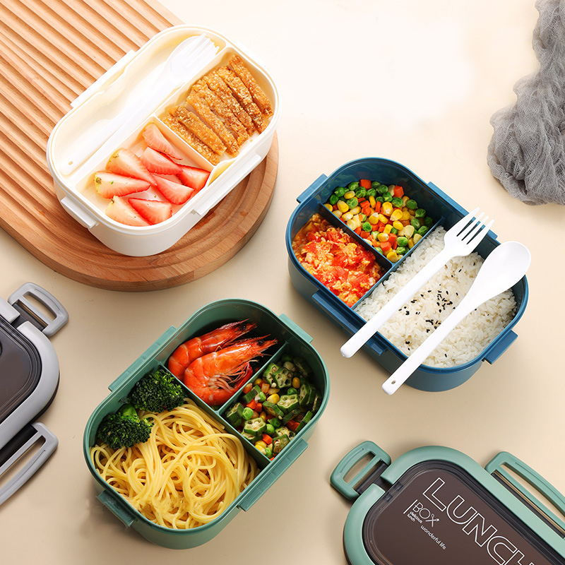 Ланч-бокс двухуровневый, синий – обзор и цена Food Storage Tupperware