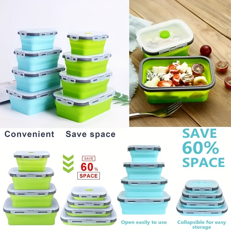 1/4 шт. складной силиконовый к – обзор и цена Food Storage Tupperware
